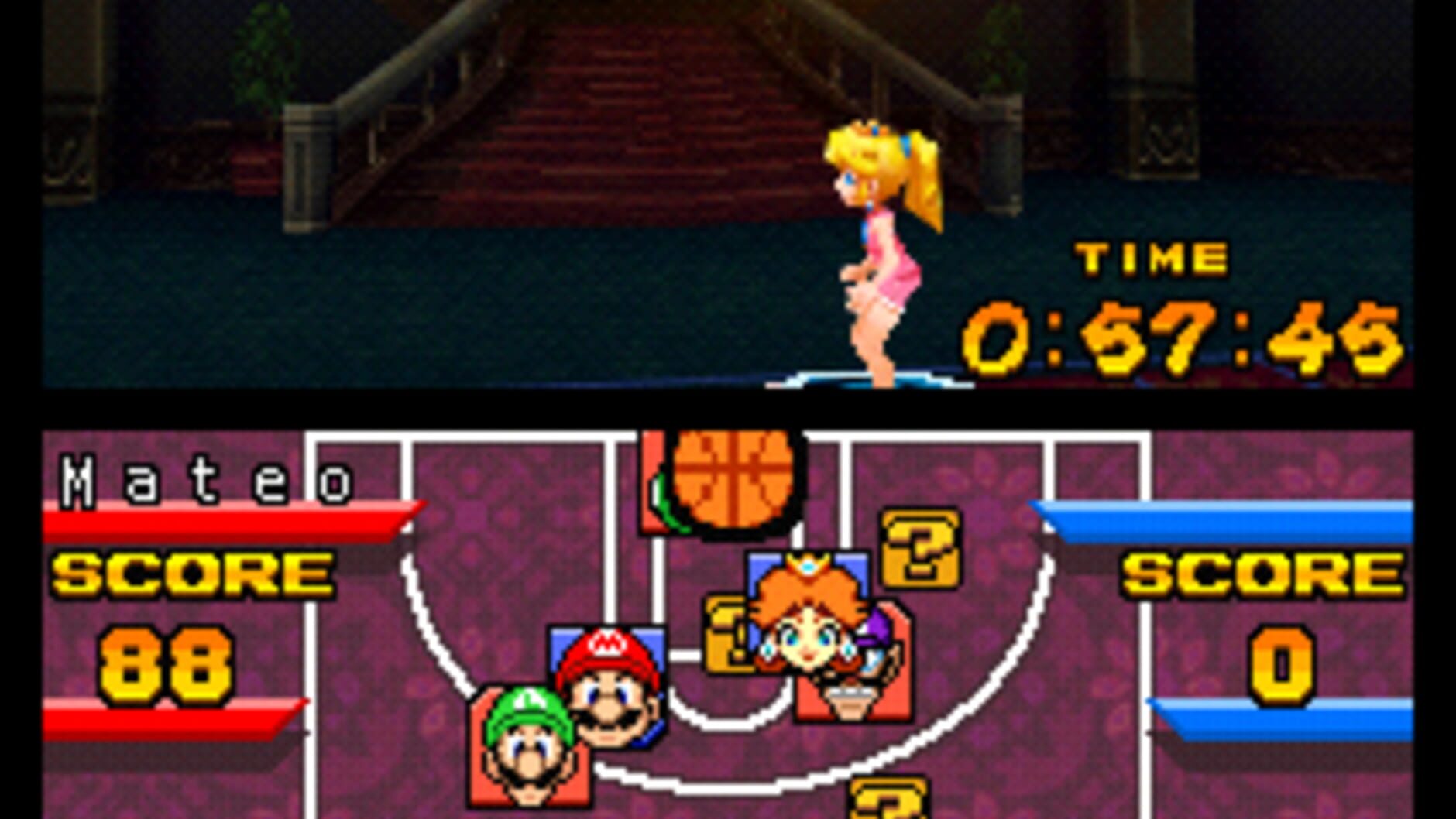 Screenshot for Mario Hoops 3-on-3