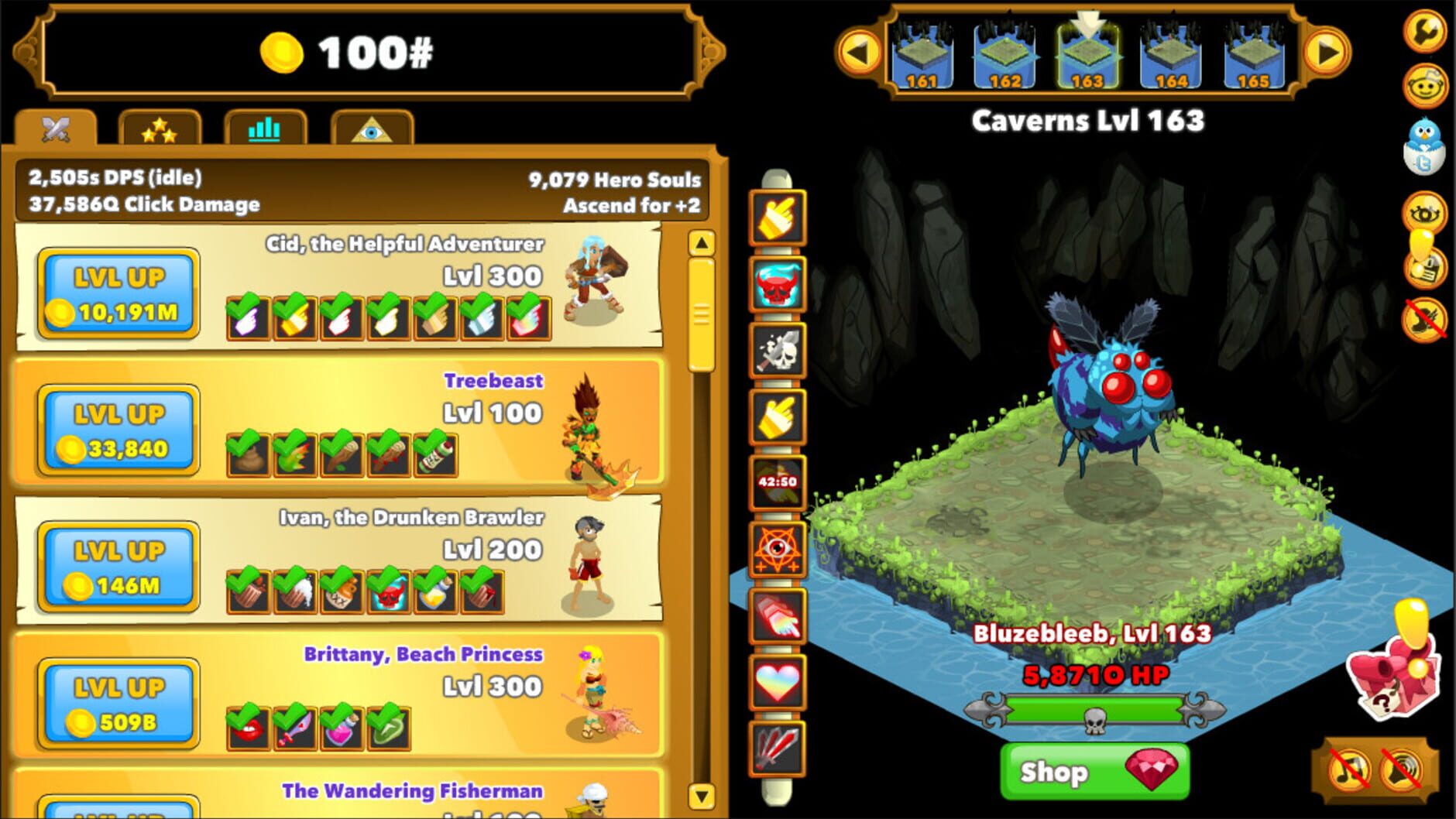 Screenshot for Clicker Heroes