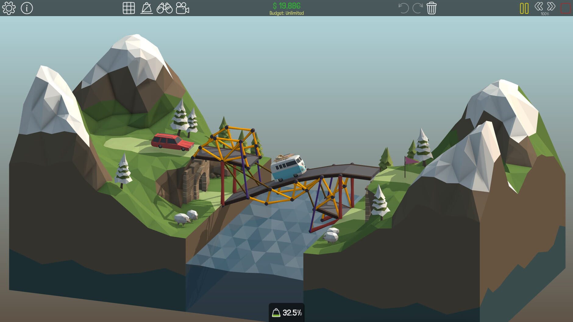 Screenshot for Poly Bridge