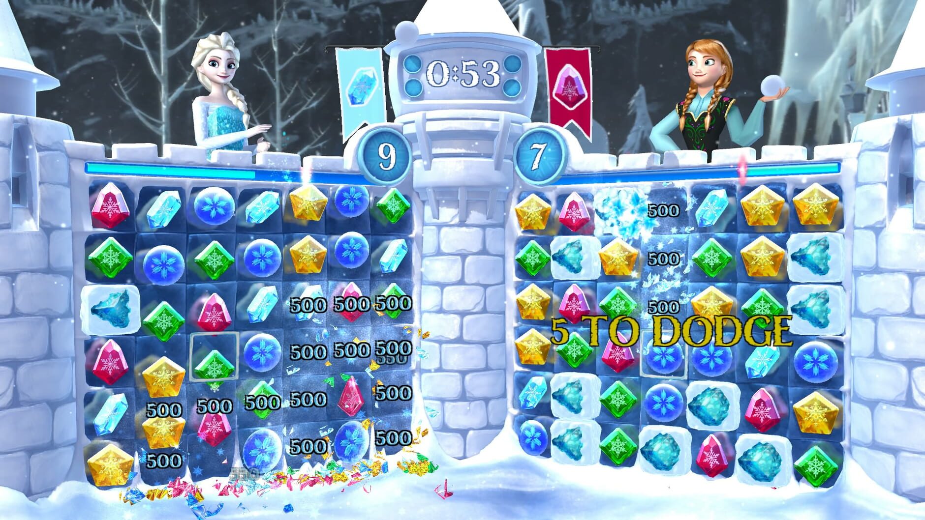 Screenshot for Frozen Free Fall: Snowball Fight