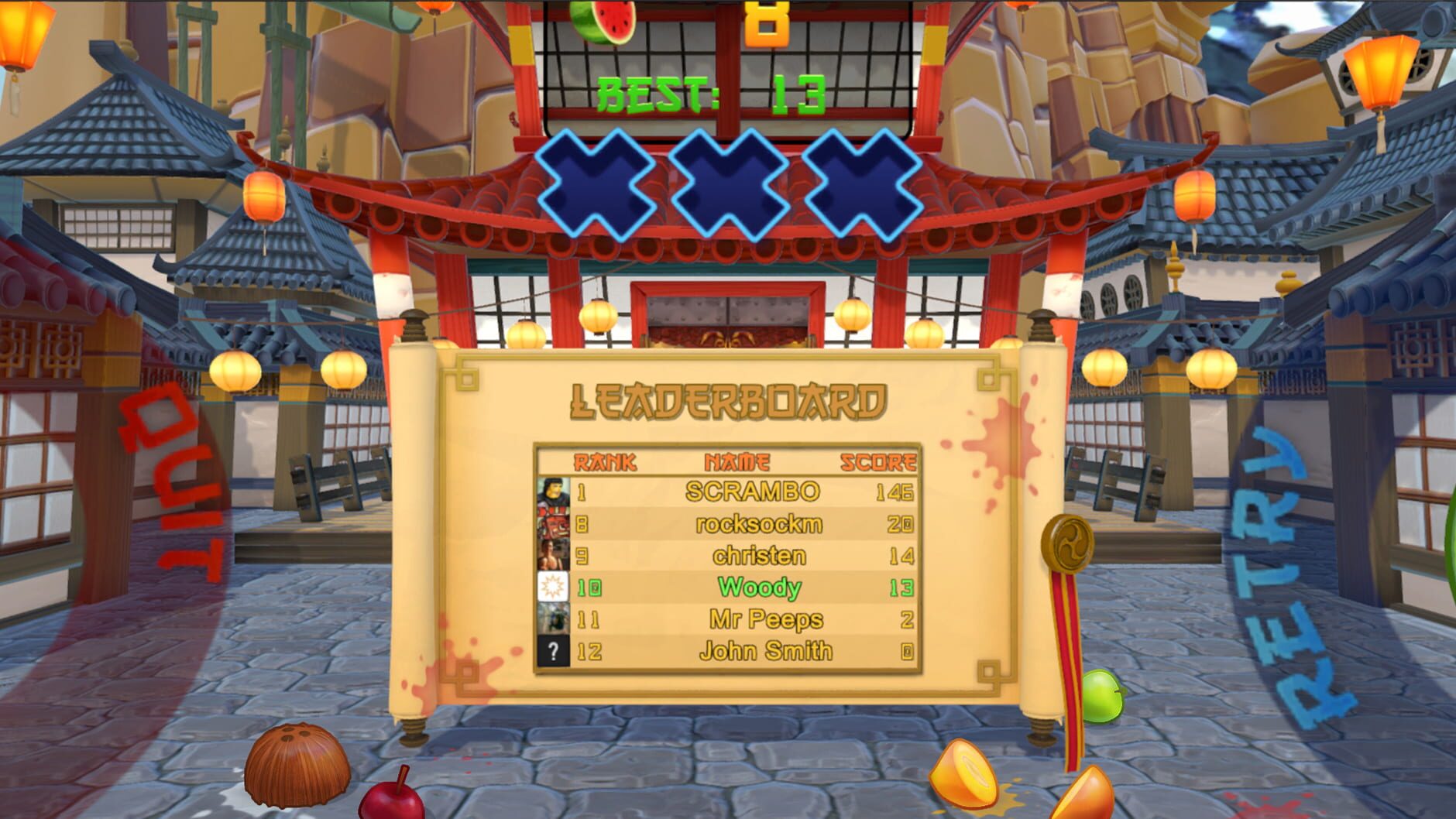 Screenshot for Fruit Ninja VR