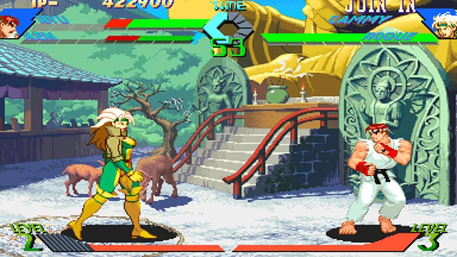 Screenshot for X-Men vs. Street Fighter