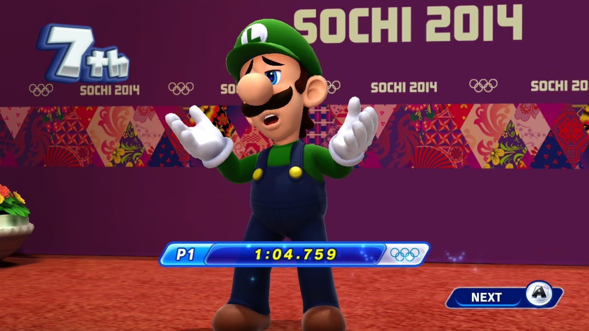 Screenshot for Mario & Sonic at the Sochi 2014 Olympic Winter Games