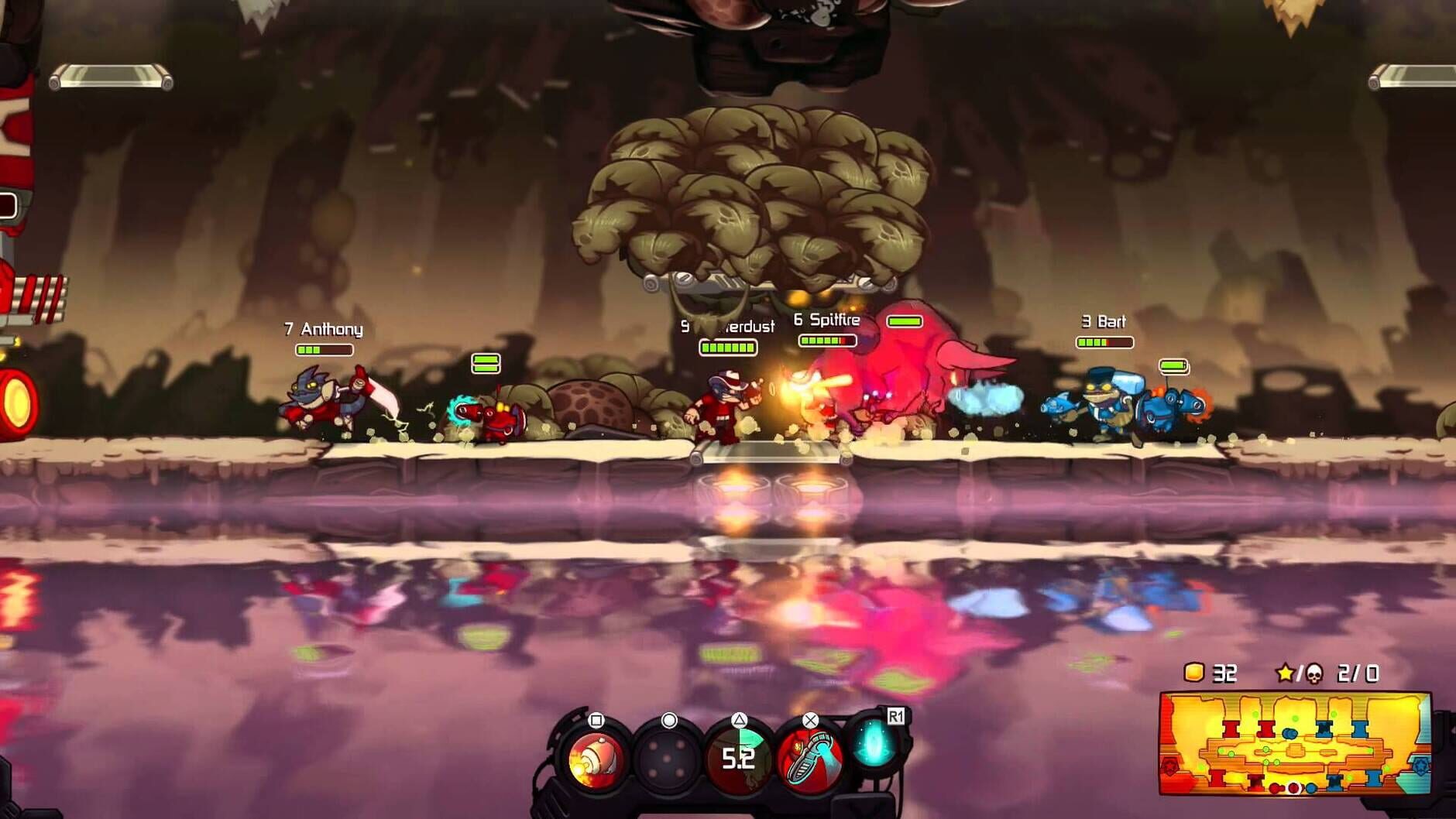 Screenshot for Awesomenauts Assemble!