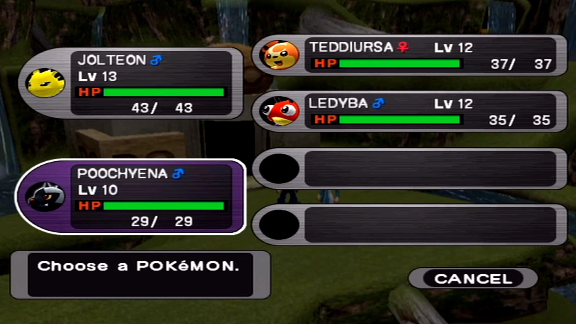 Screenshot for Pokémon XD: Gale of Darkness