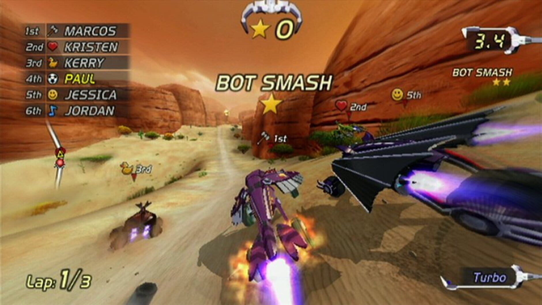 Screenshot for Excitebots: Trick Racing