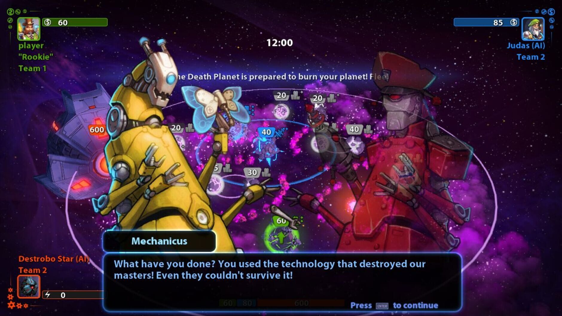 Screenshot for Planets Under Attack