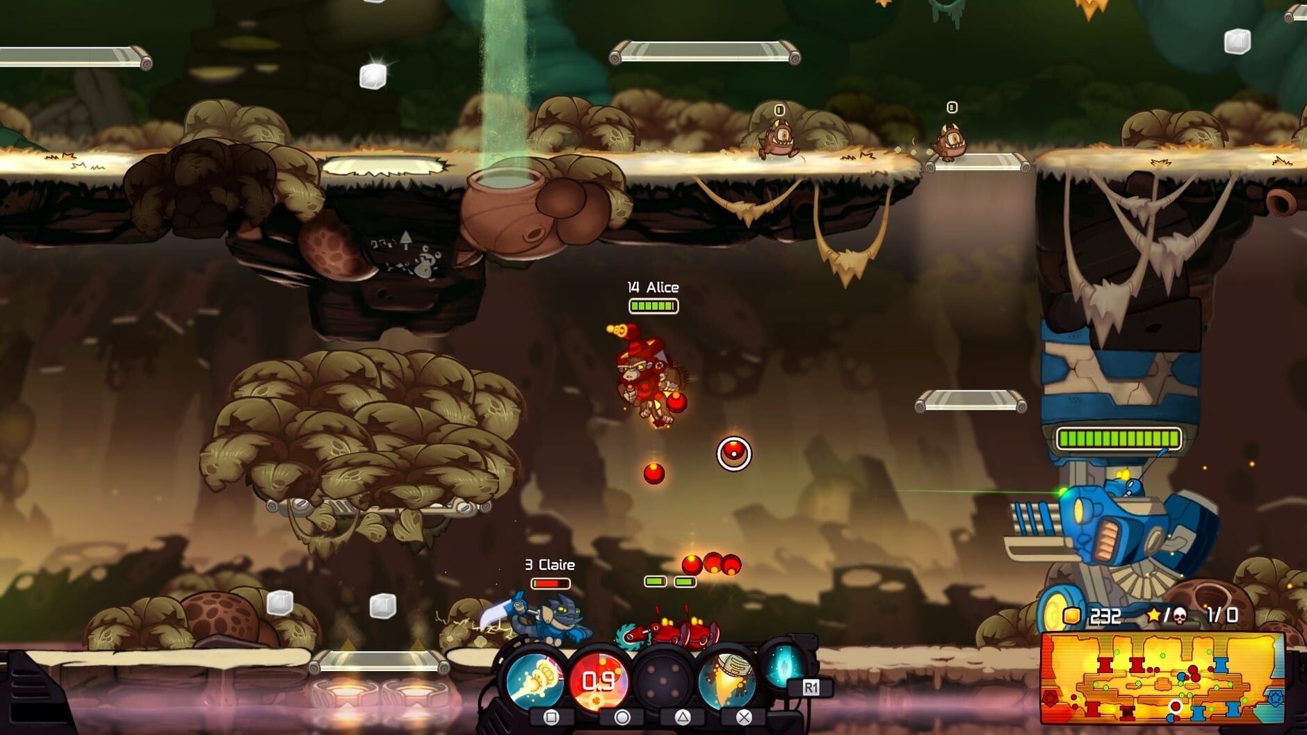 Screenshot for Awesomenauts Assemble!