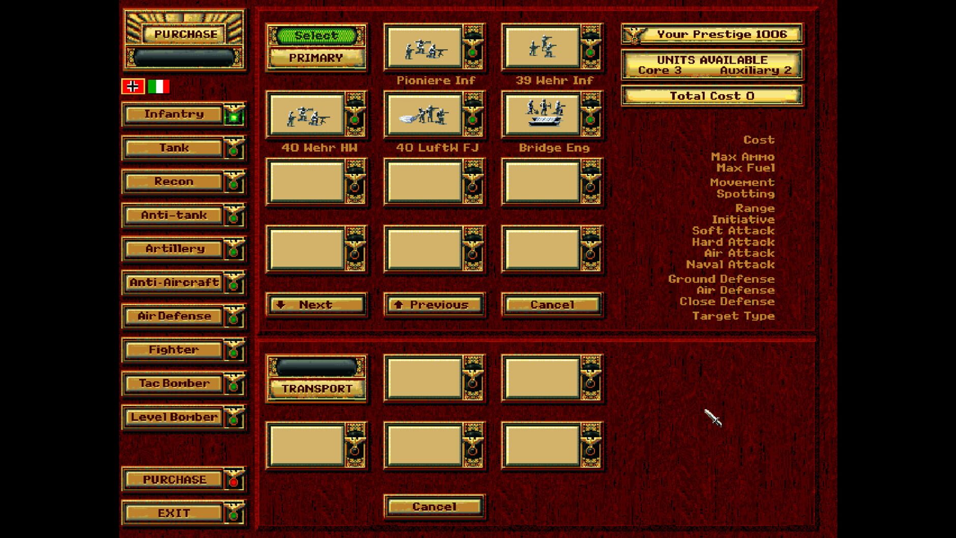 Screenshot for Panzer General