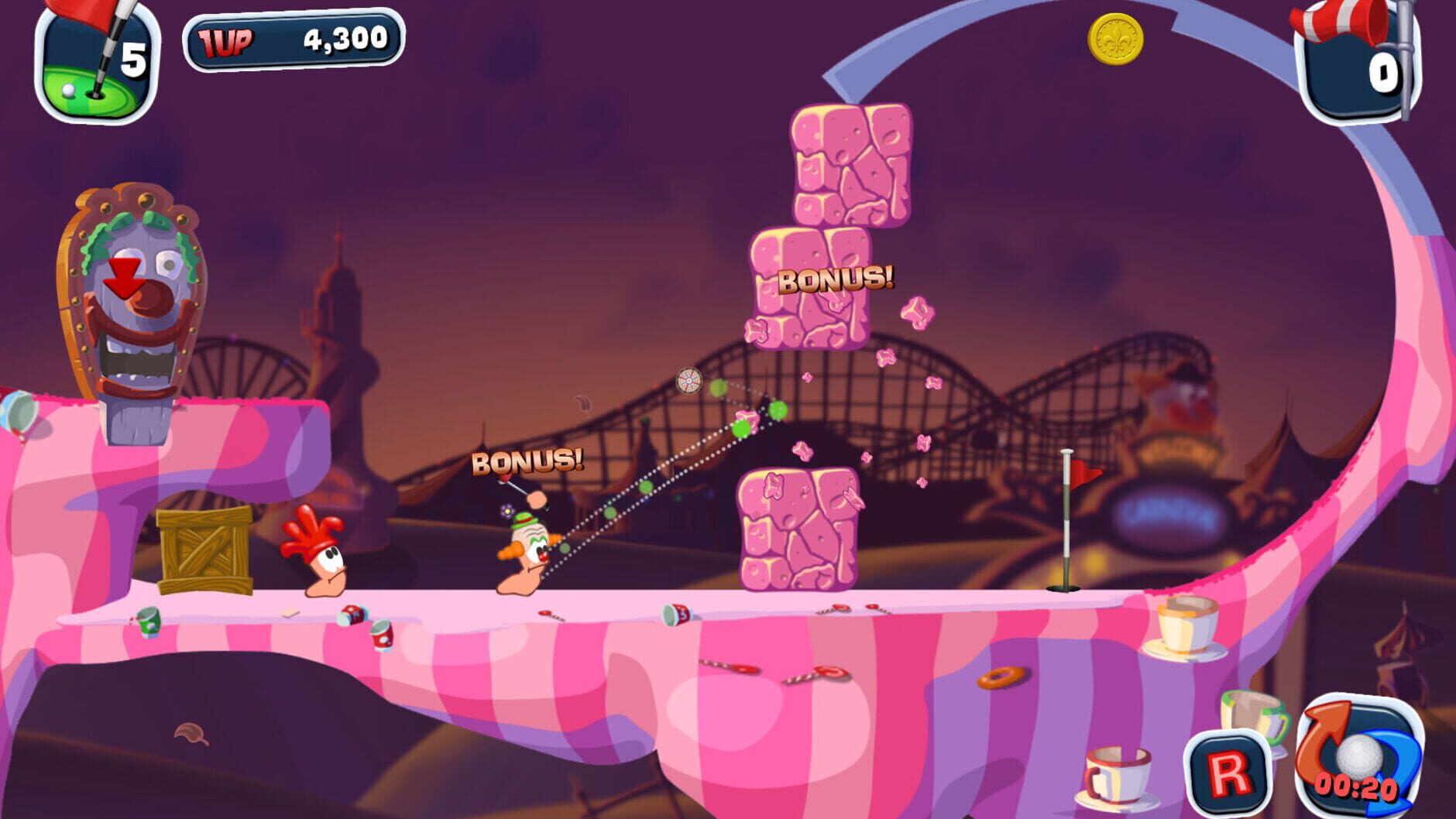 Screenshot for Worms Crazy Golf