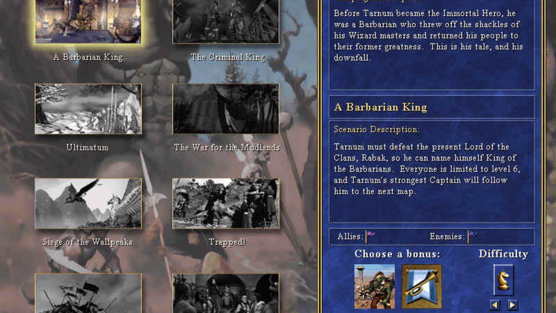 Screenshot for Heroes Chronicles: Warlords of the Wasteland