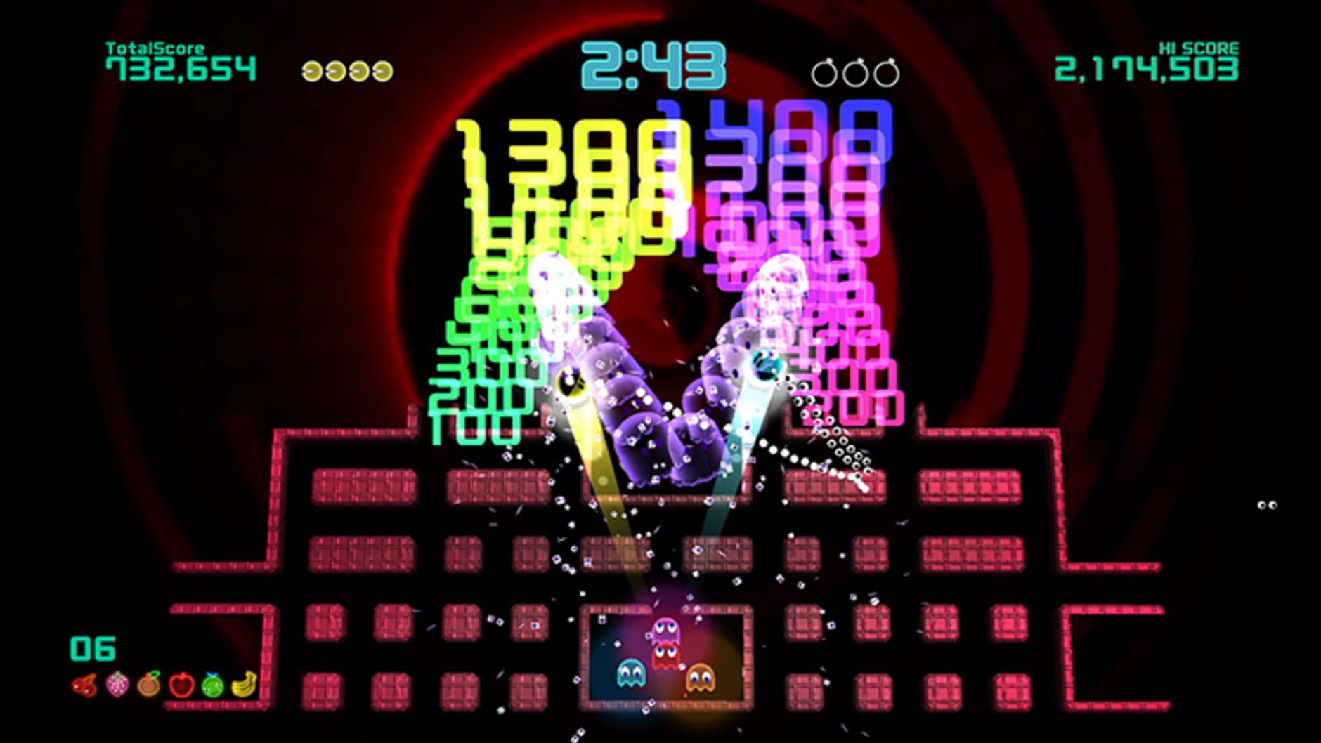 Screenshot for Pac-Man Championship Edition 2 Plus
