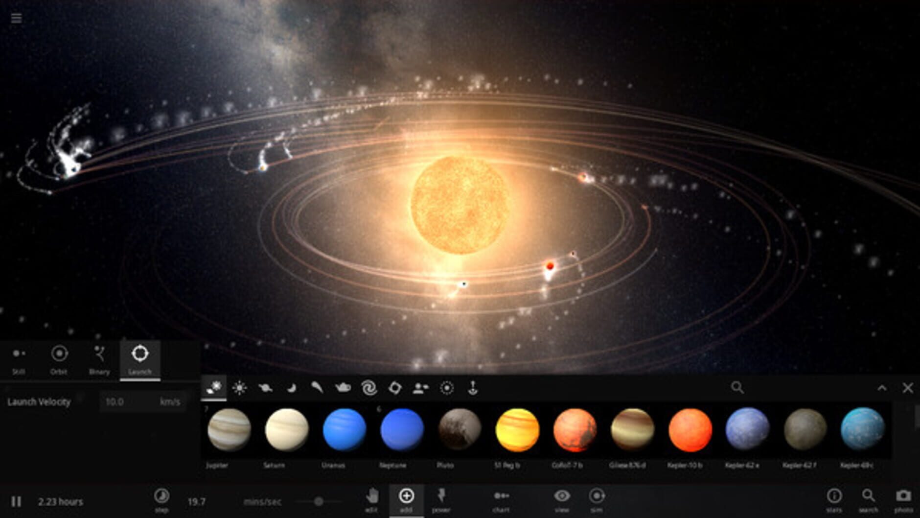 Screenshot for Universe Sandbox