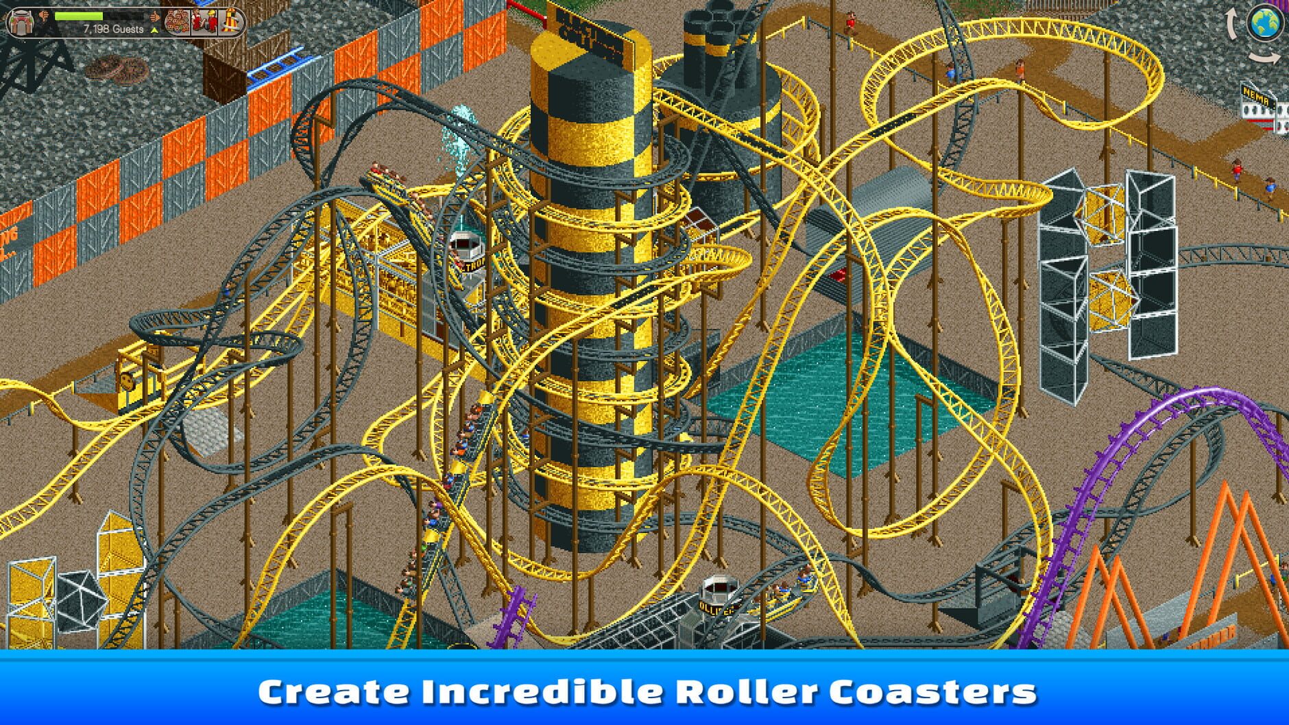 Screenshot for RollerCoaster Tycoon Classic