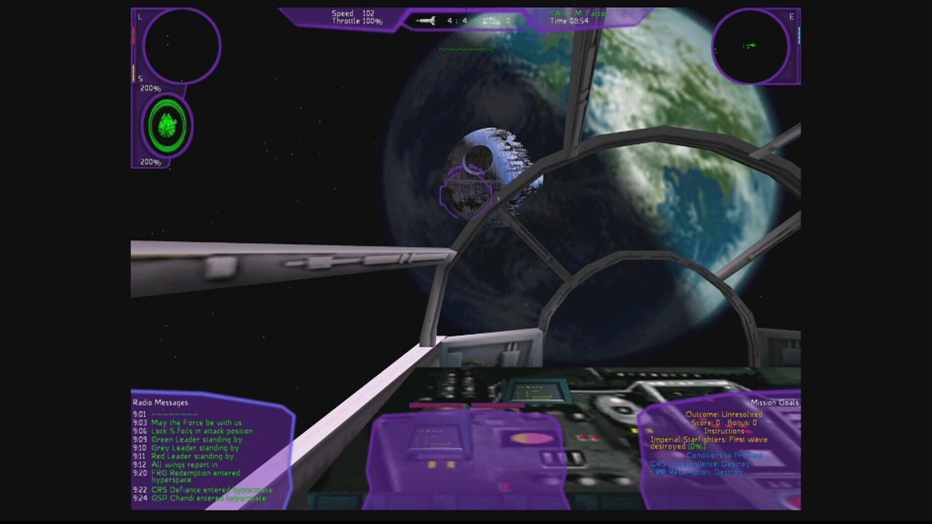 Screenshot for Star Wars: X-Wing Alliance