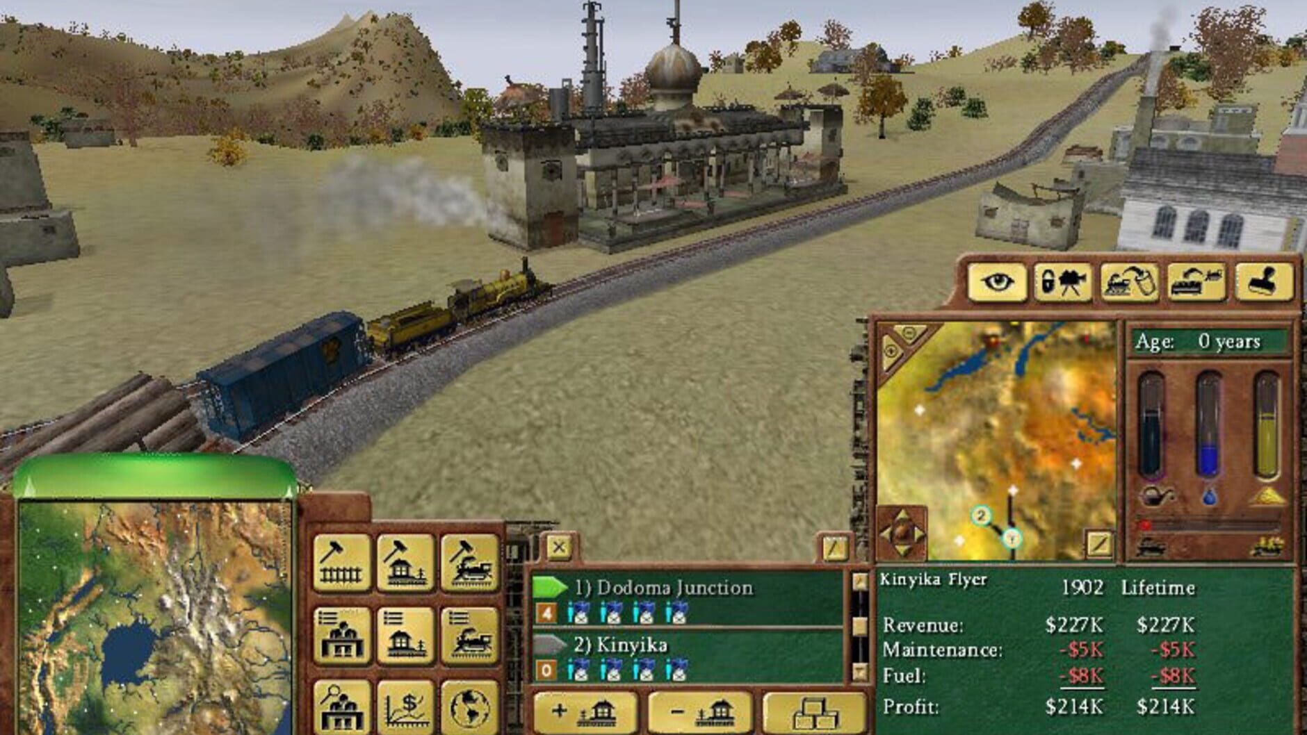 Screenshot for Railroad Tycoon 3