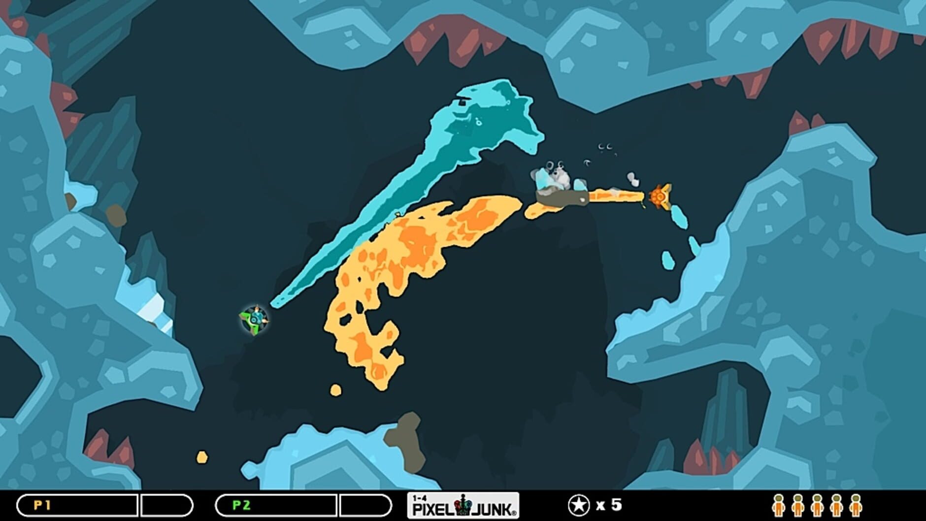 Screenshot for PixelJunk Shooter