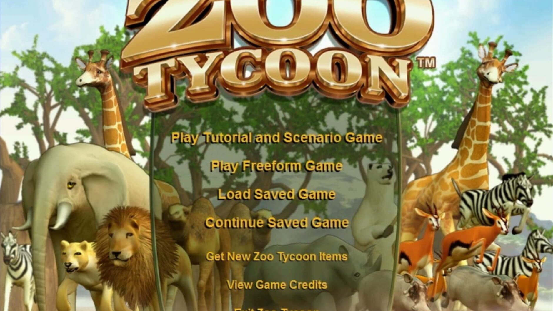 Screenshot for Zoo Tycoon