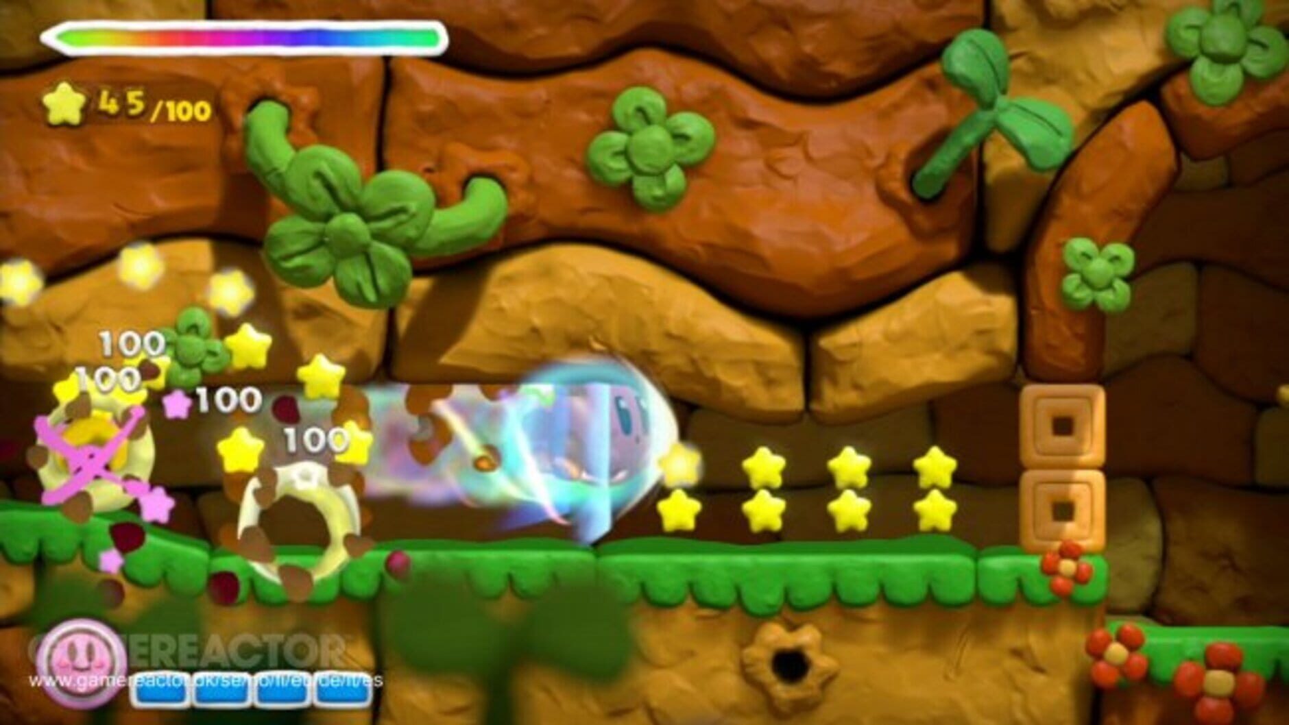 Screenshot for Kirby and the Rainbow Curse