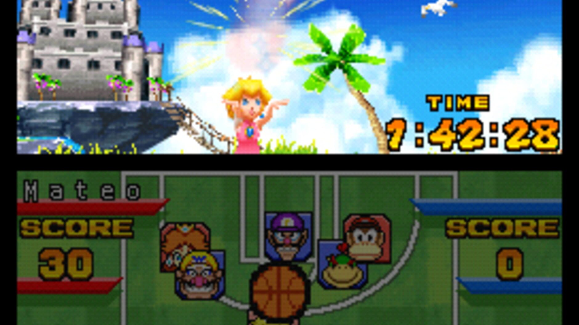 Screenshot for Mario Hoops 3-on-3