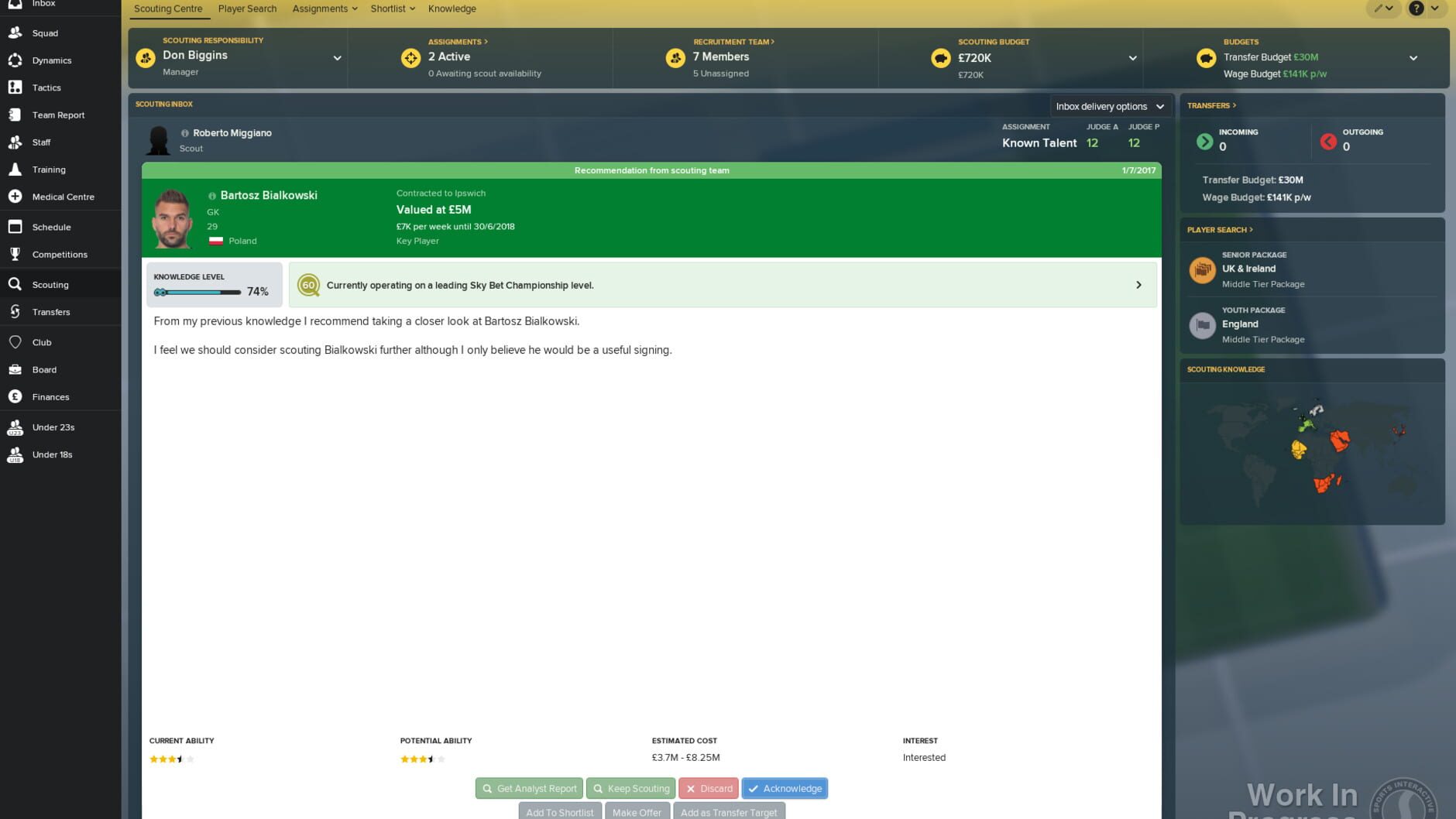 Screenshot for Football Manager 2018: Limited Edition