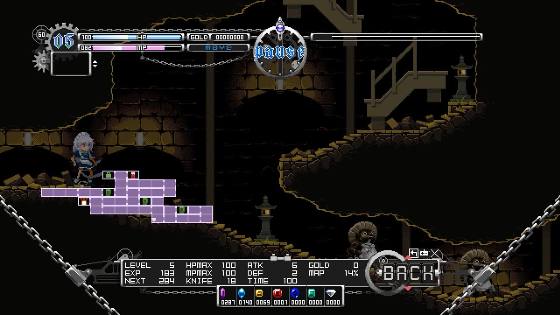Screenshot for Touhou Luna Nights
