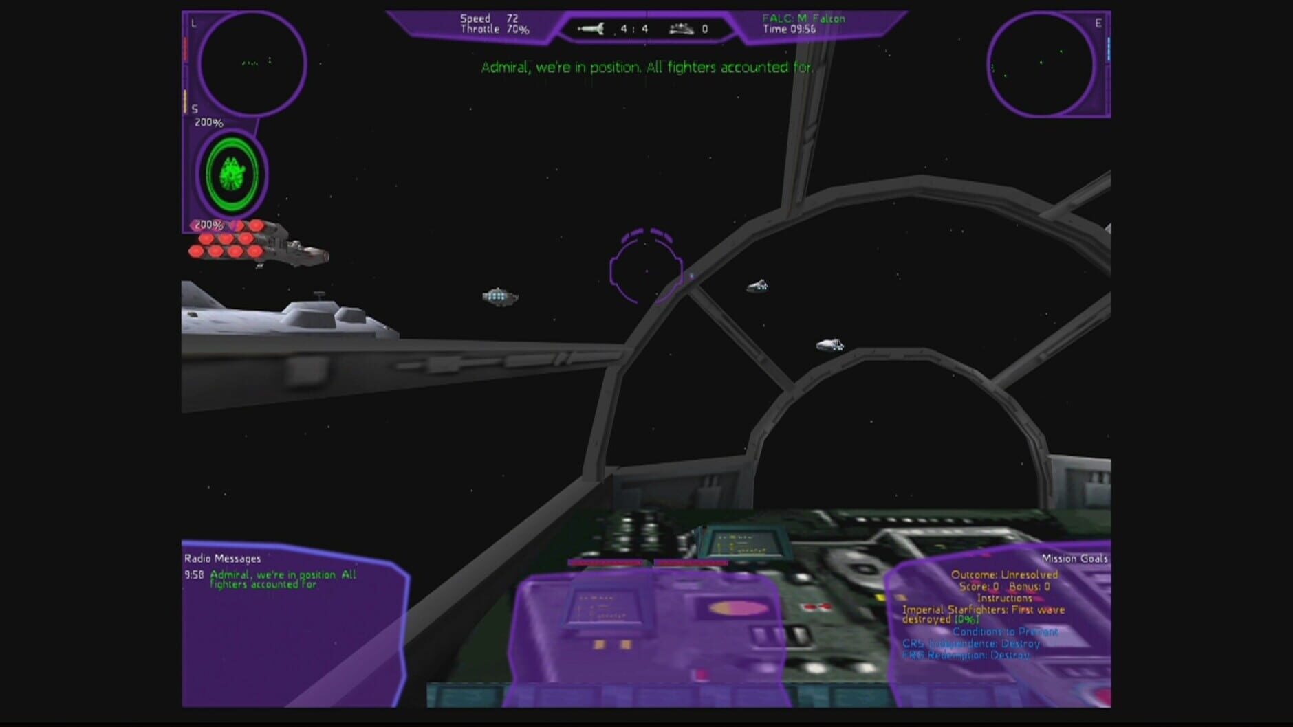 Screenshot for Star Wars: X-Wing Alliance