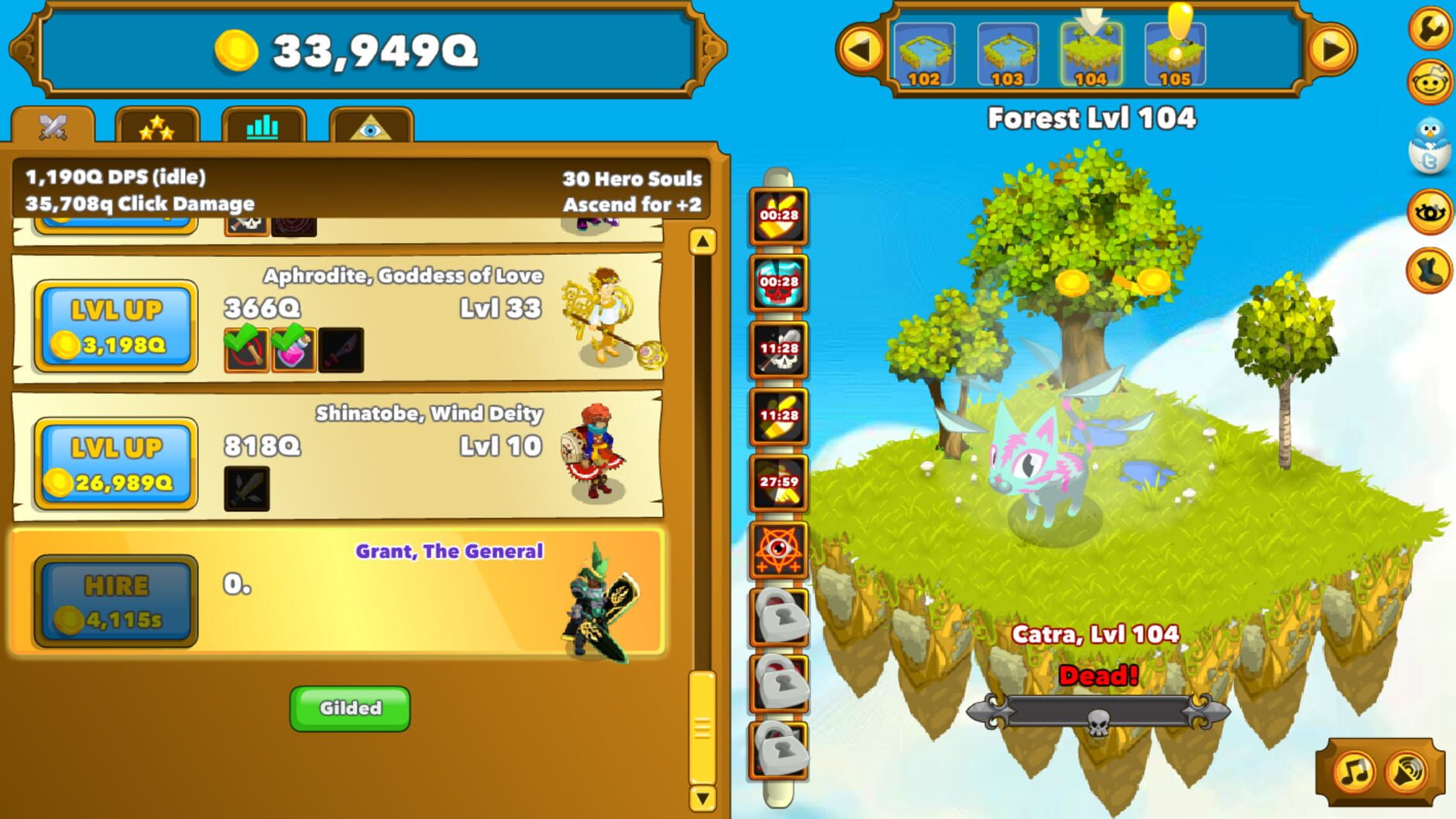 Screenshot for Clicker Heroes