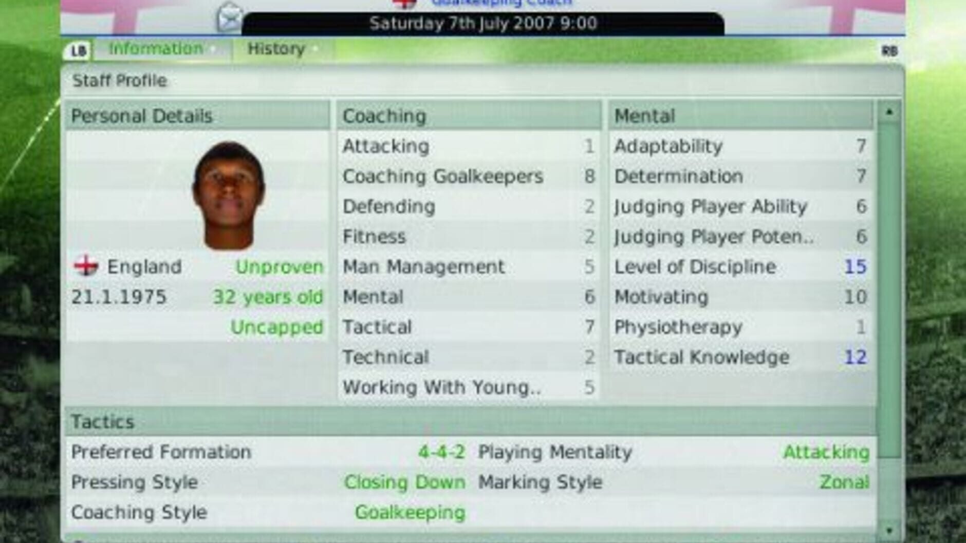 Screenshot for Football Manager 2008