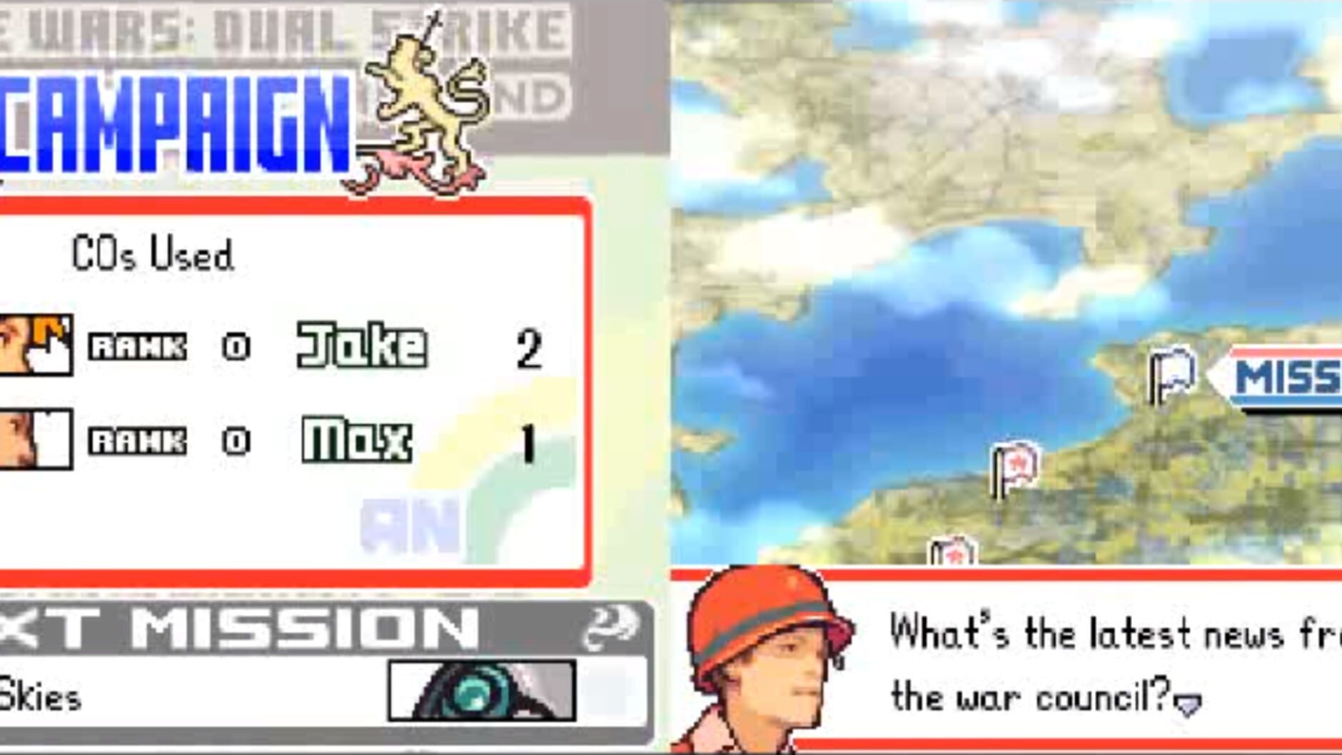 Screenshot for Advance Wars: Dual Strike