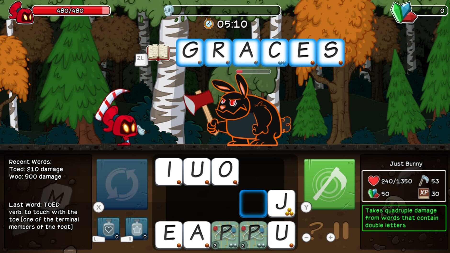 Screenshot for Letter Quest Remastered: Grimm's Journey