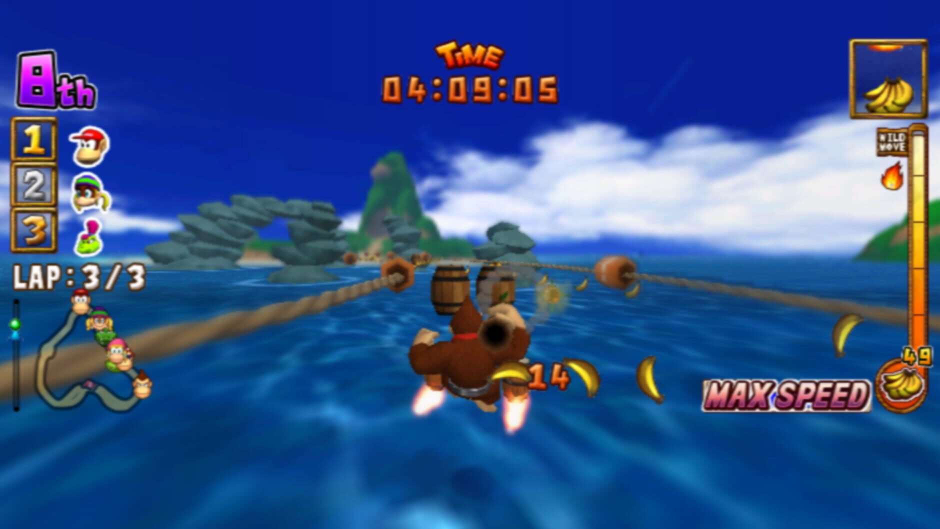 Screenshot for Donkey Kong Barrel Blast