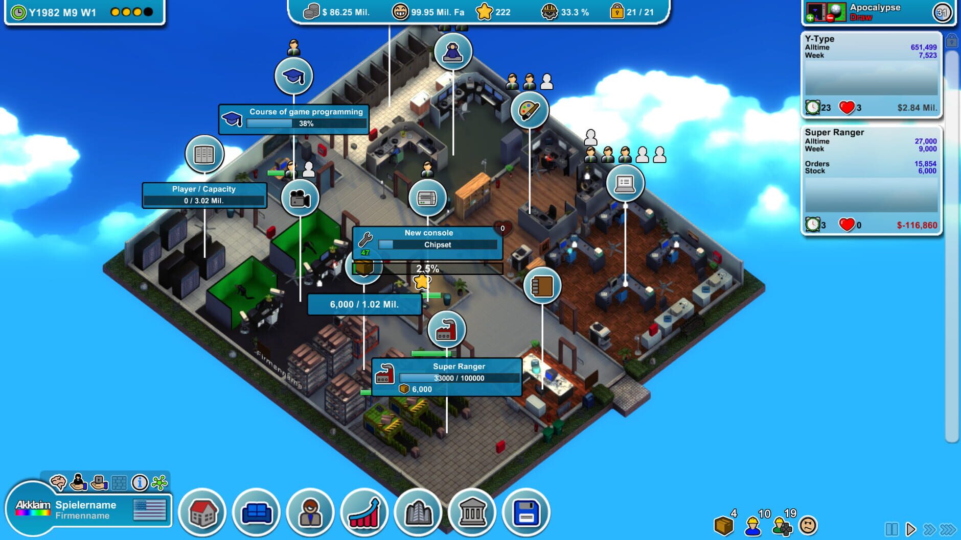 Screenshot for Mad Games Tycoon