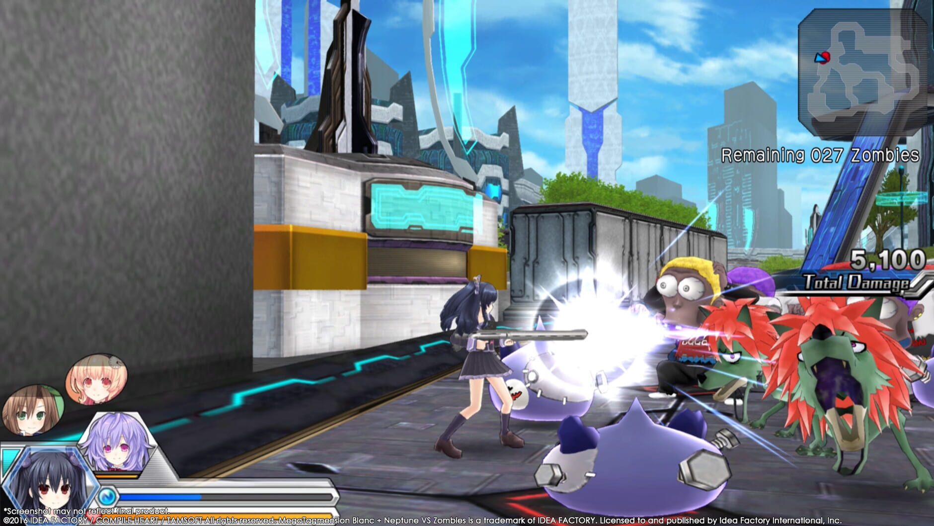 Screenshot for Megatagmension Blanc + Neptune VS Zombies