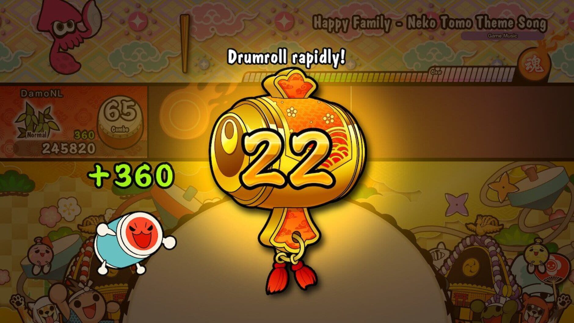 Screenshot for Taiko no Tatsujin: Drum 'n' Fun!