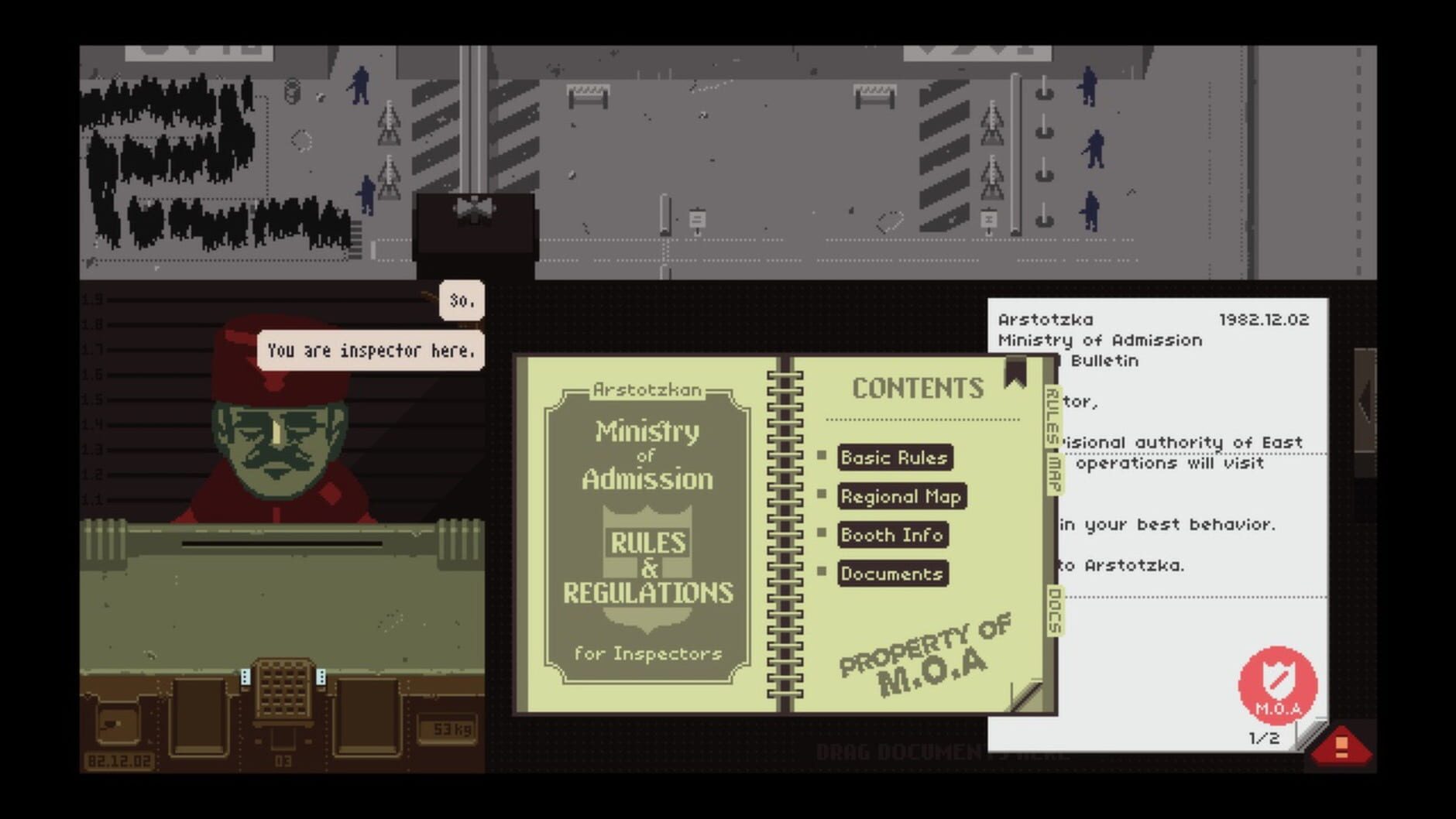 Screenshot for Papers, Please