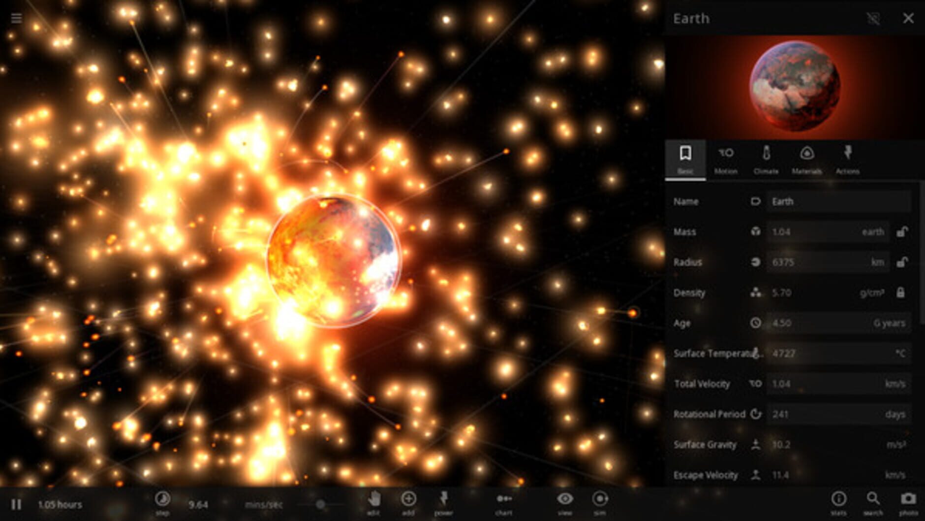 Screenshot for Universe Sandbox