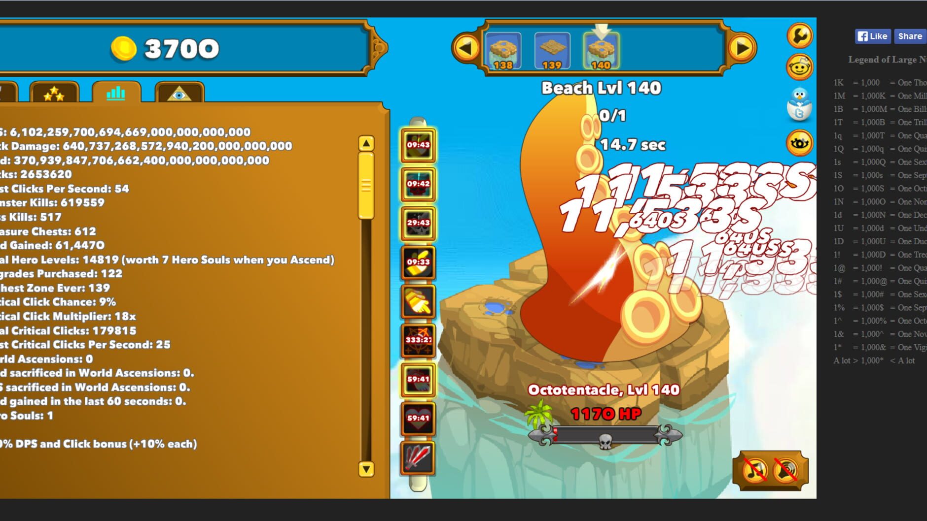 Screenshot for Clicker Heroes