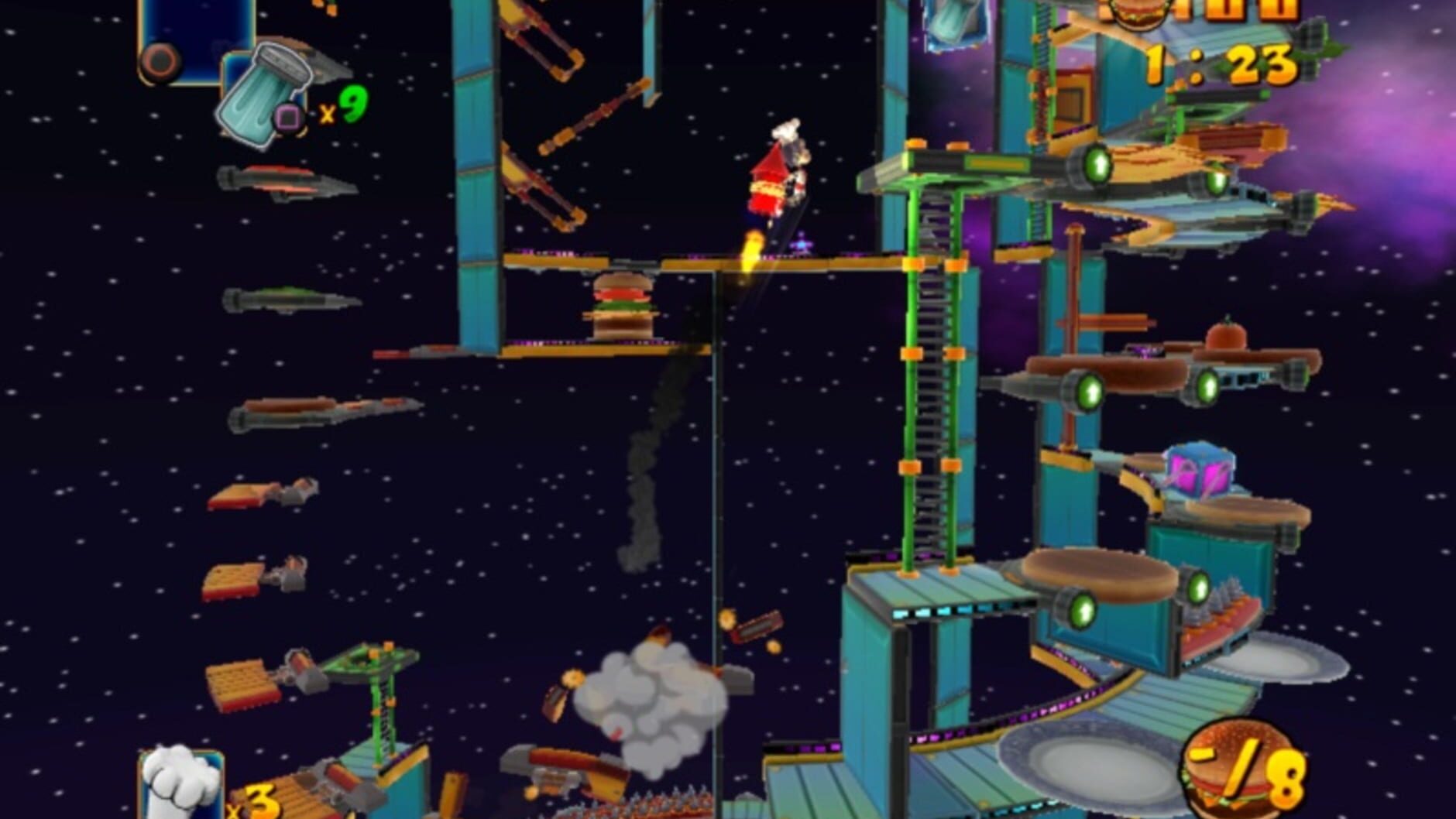 Screenshot for BurgerTime: World Tour
