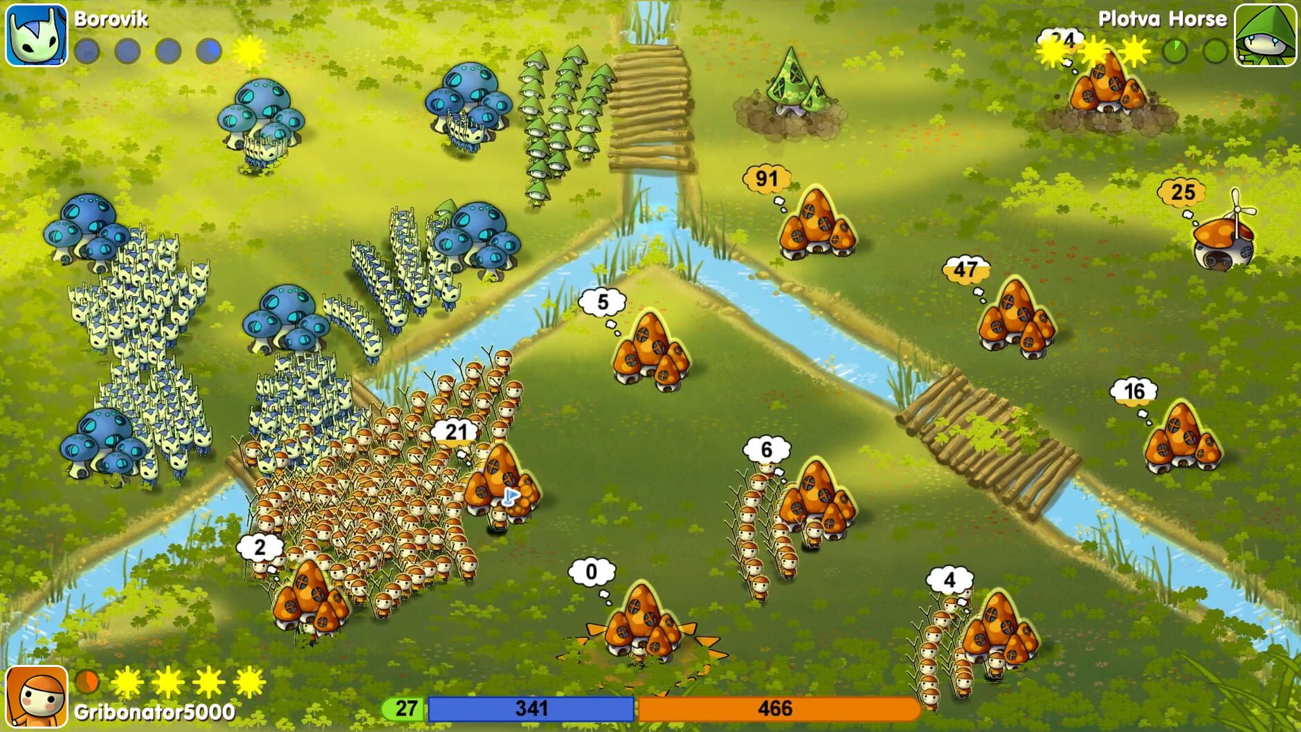 Screenshot for Mushroom Wars