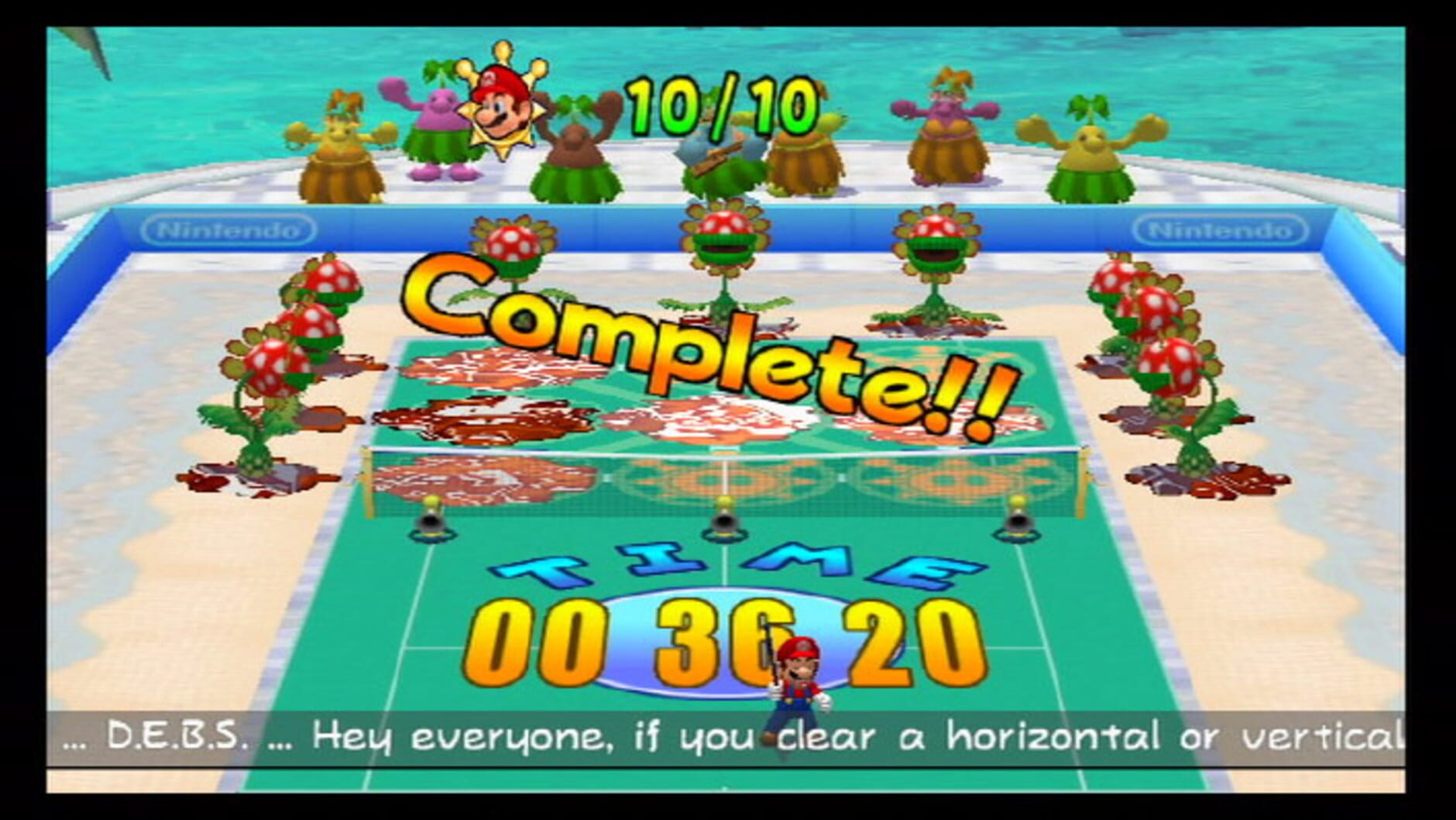 Screenshot for Mario Power Tennis
