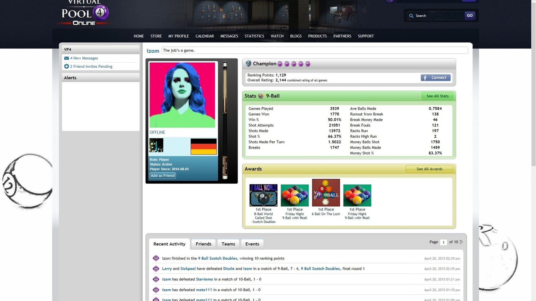 Screenshot for Virtual Pool 4