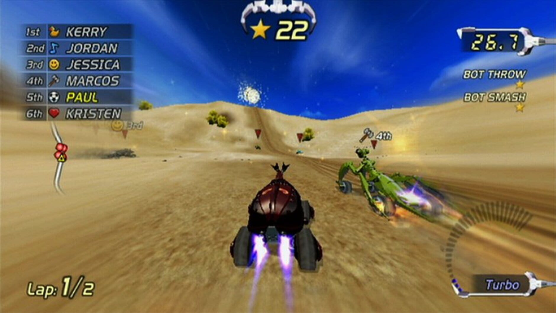 Screenshot for Excitebots: Trick Racing