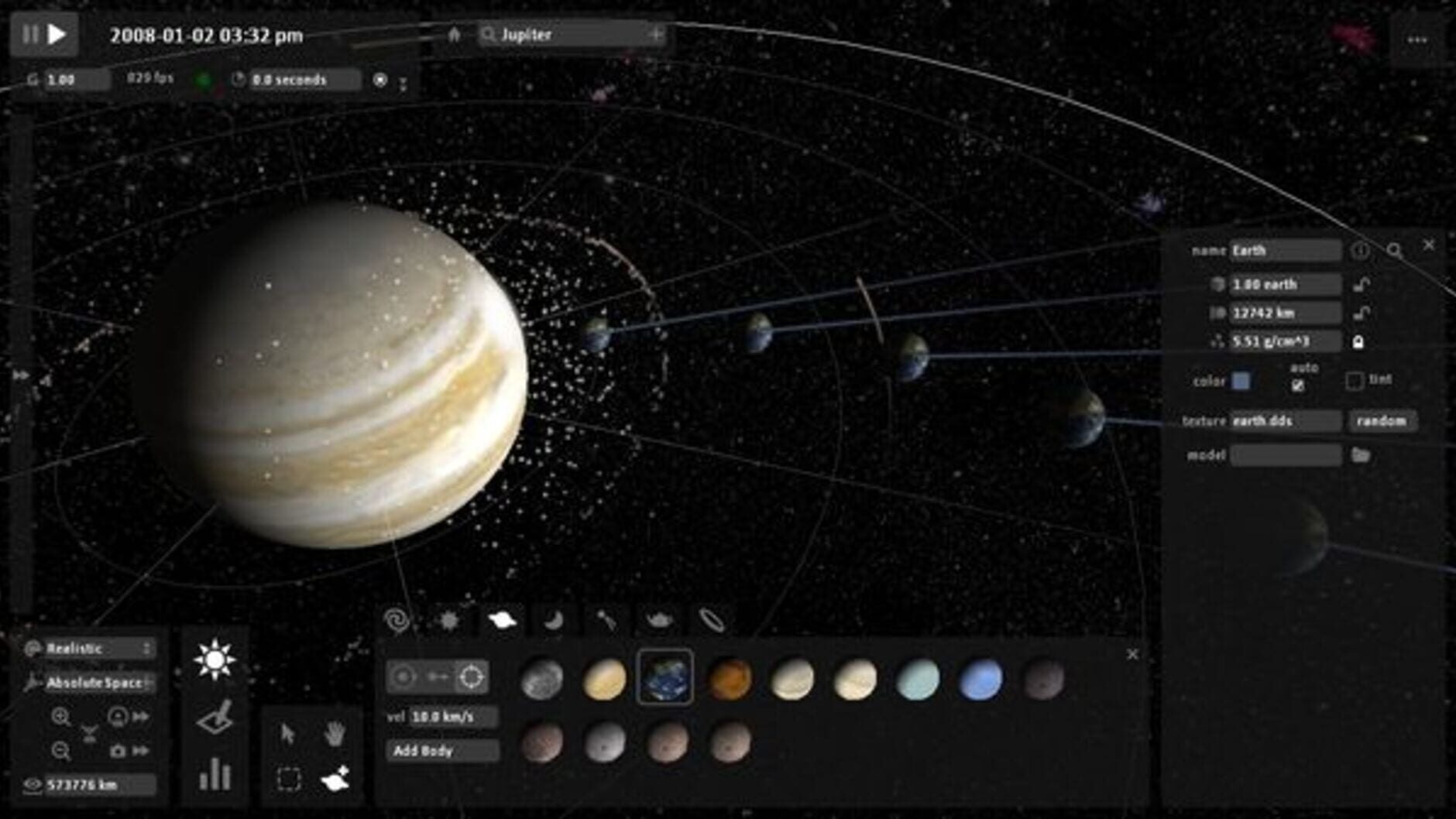 Screenshot for Universe Sandbox Legacy