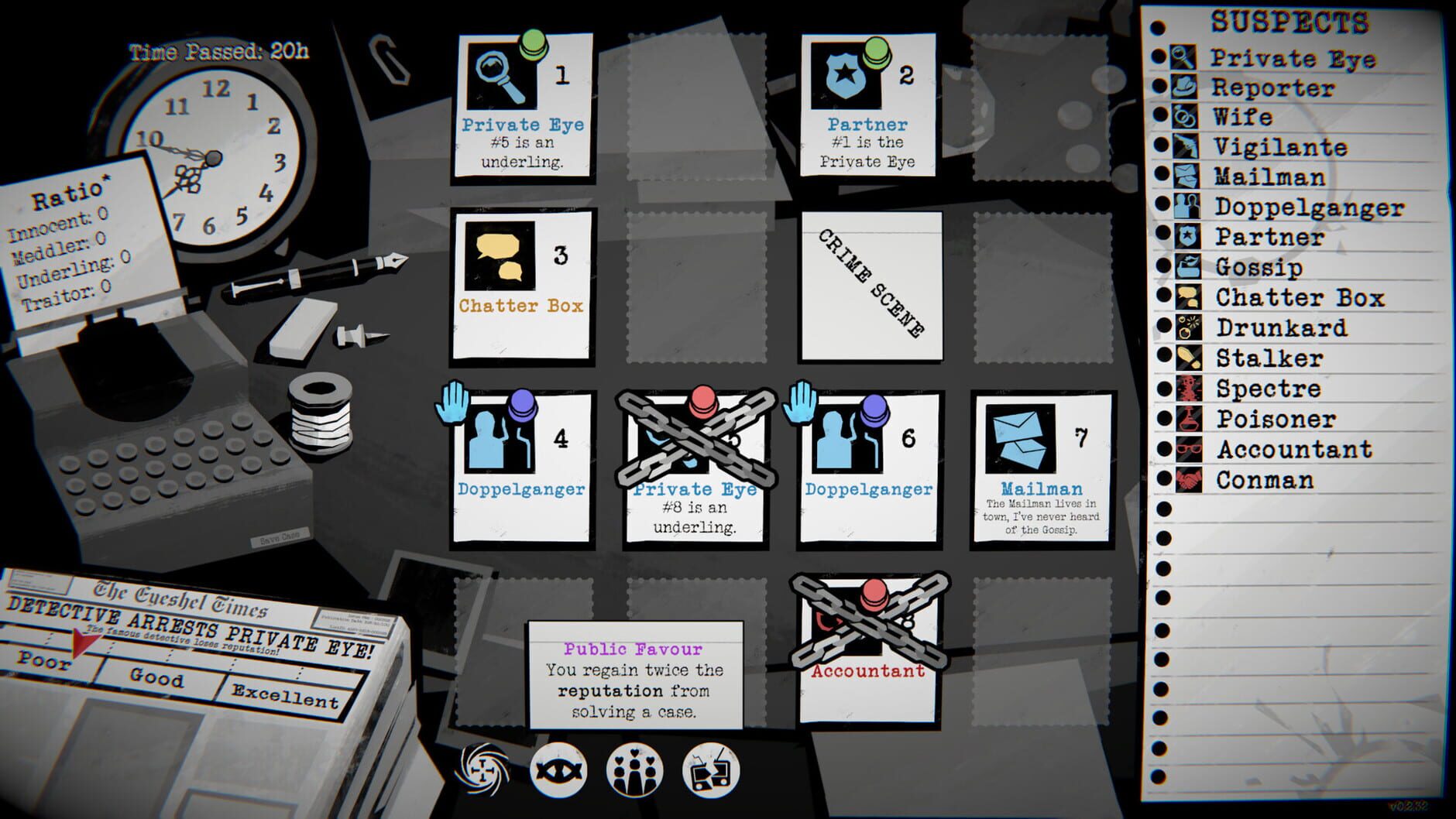 Screenshot for Dupery: A Game of Solo Deduction