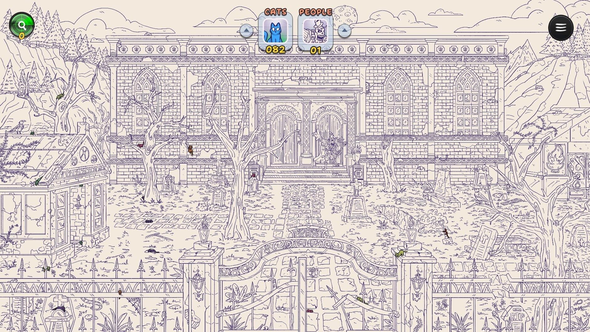 Screenshot for Hidden Cats in Spooky Village