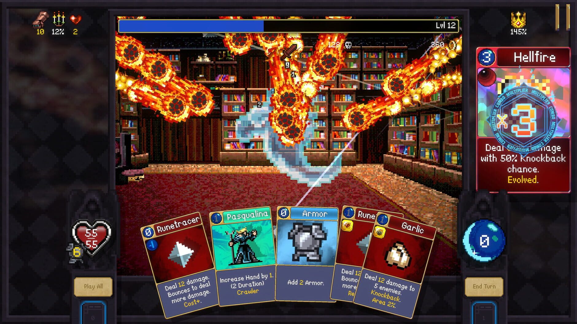 Screenshot for Vampire Crawlers: The Turbo Wildcard from Vampire Survivors