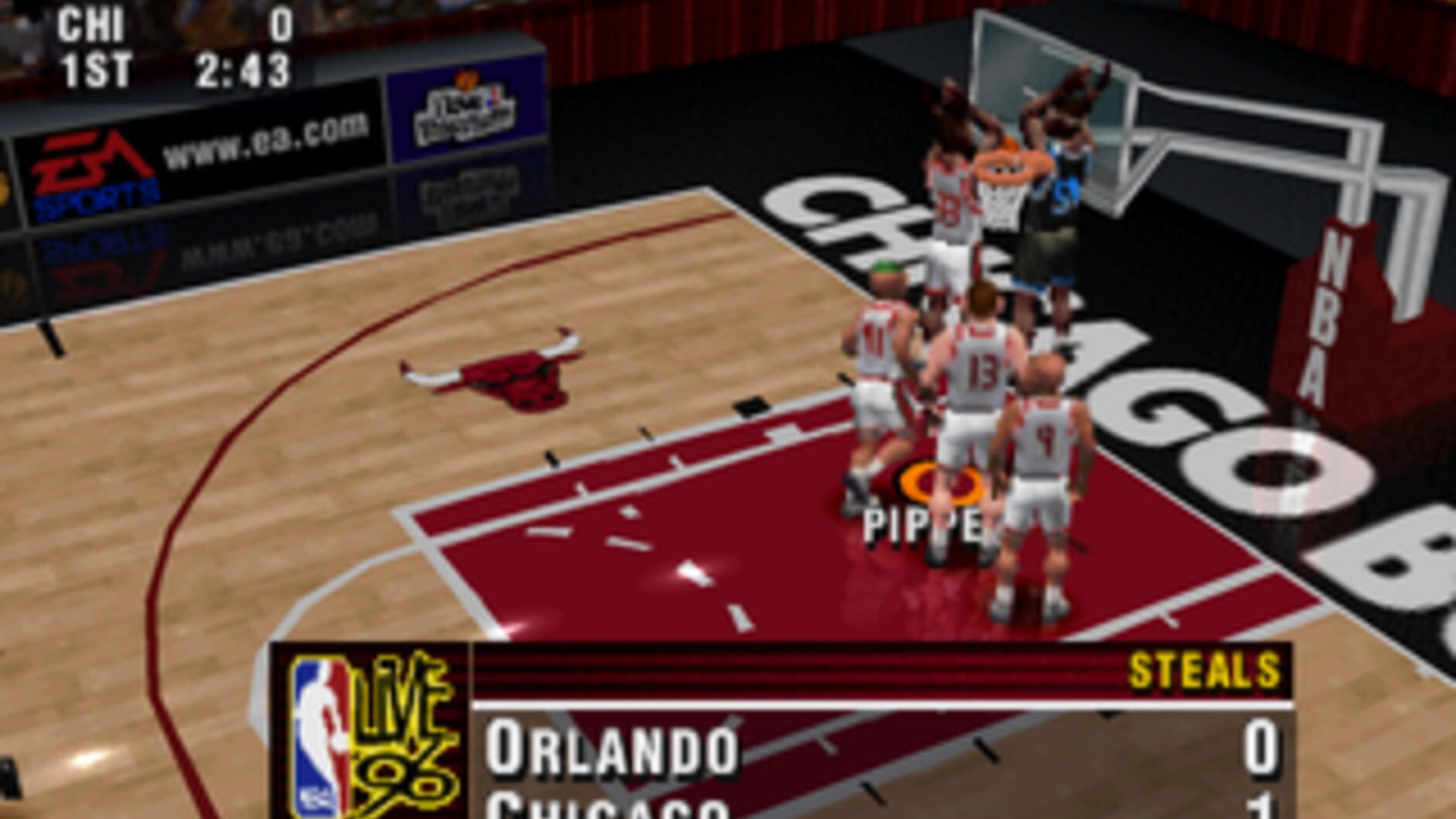 Screenshot for NBA Live 96