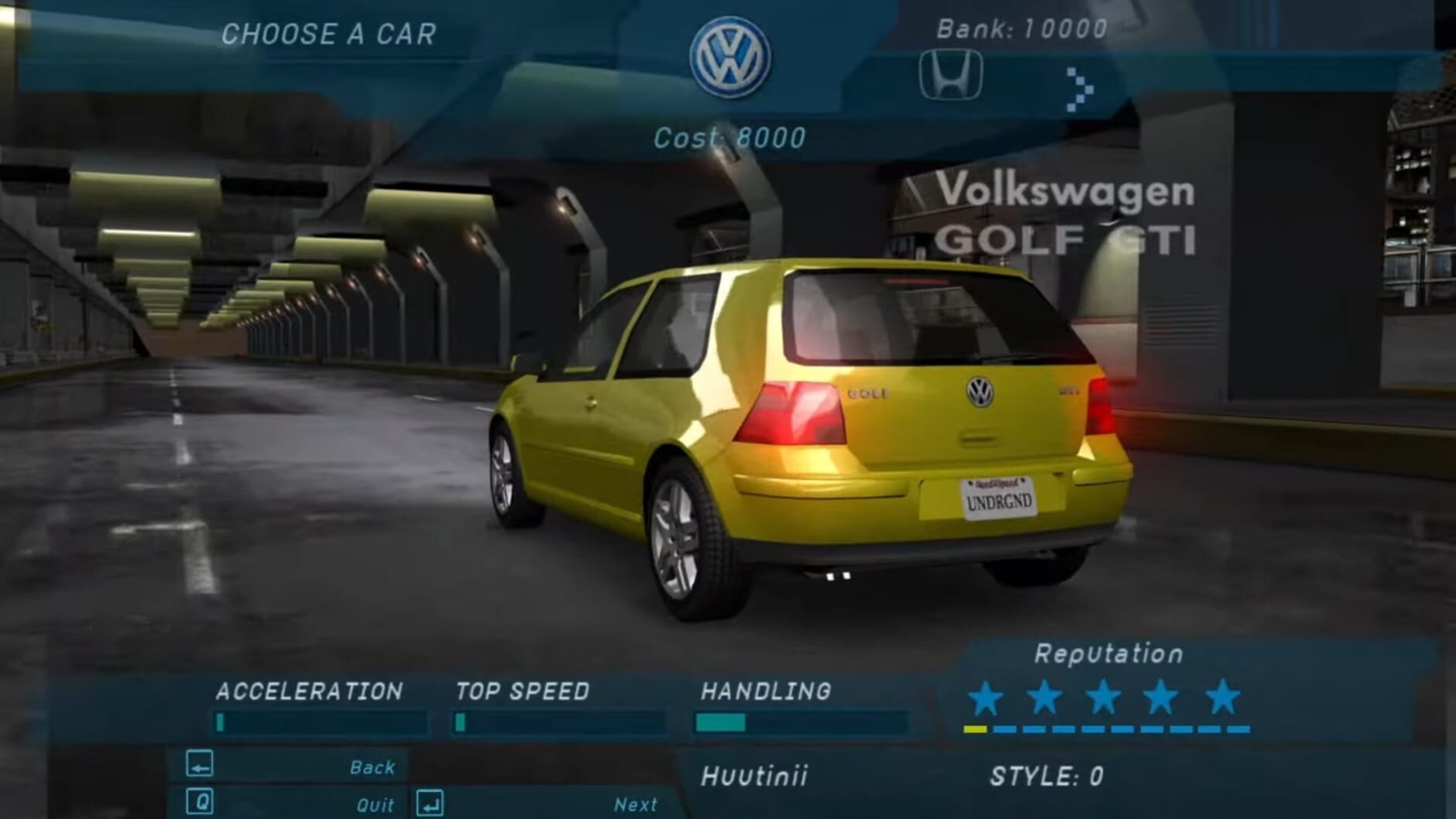 Screenshot for Need for Speed: Underground