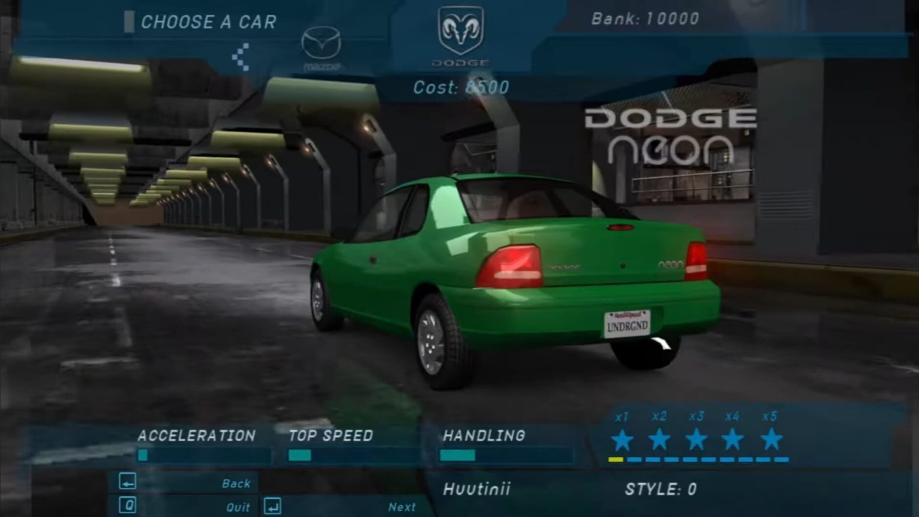 Screenshot for Need for Speed: Underground